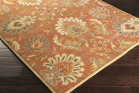 Surya Caesar Orange 100 X 140 Area Rug CAE1112-1014 800-37731 Image 1