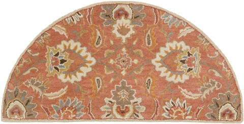 Surya Caesar Orange Half Round 20 X 40 Area Rug CAE1112-24HM 800-37734 Image 0