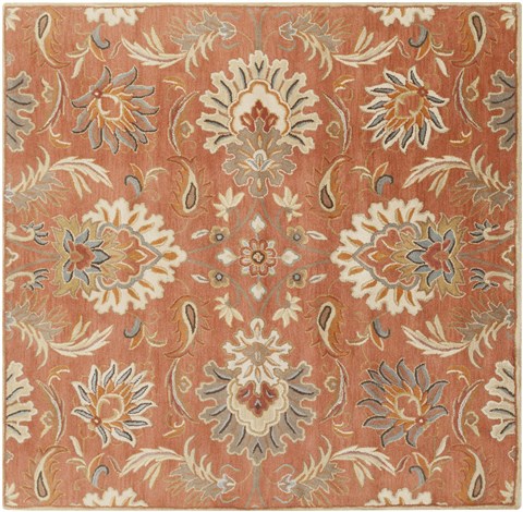 Surya Caesar Orange Square 99 X 99 Area Rug CAE1112-99SQ 800-37752 Image 0