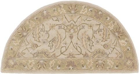 Surya Caesar White Half Round 20 X 40 Area Rug CAE1114-24HM 800-37778 Image 0