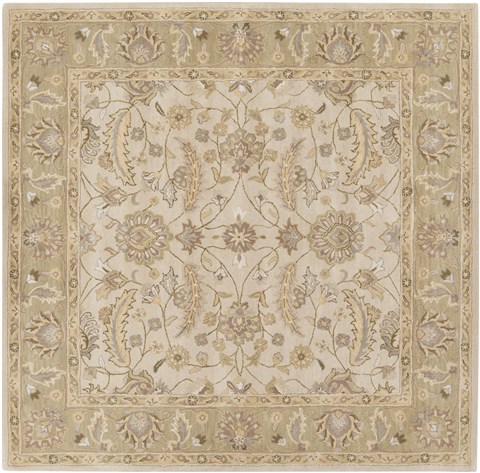 Surya Caesar White Square 60 X 60 Area Rug CAE1114-6SQ 800-37788 Image 0