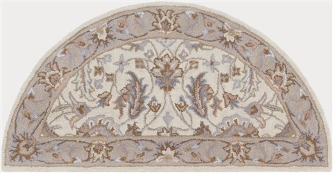 Surya Caesar White Half Round 20 X 40 Area Rug CAE1115-24HM 800-37800 Image 0