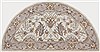 Surya Caesar White Half Round 20 X 40 Area Rug CAE1115-24HM 800-37800 Thumb 0