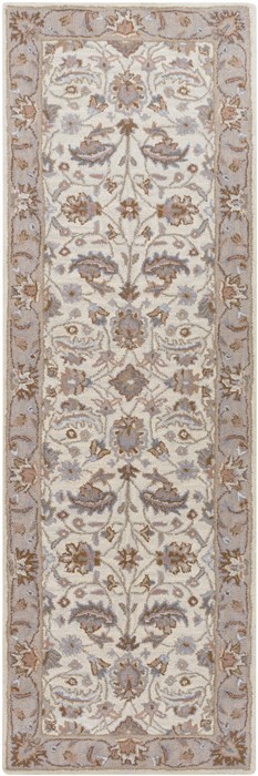 Surya Caesar White Runner 26 X 80 Area Rug CAE1115-268 800-37801 Image 0