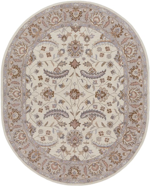 Surya Caesar White Oval 80 X 100 Area Rug CAE1115-810OV 800-37812 Image 0