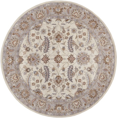 Surya Caesar White Round 80 X 80 Area Rug CAE1115-8RD 800-37814 Image 0