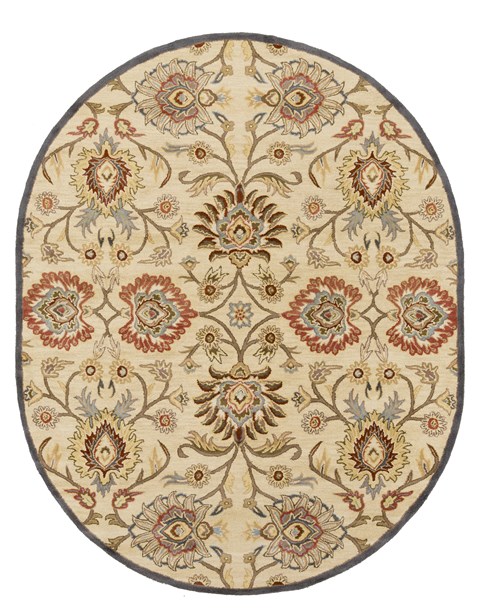 Surya Caesar White Oval 60 X 90 Area Rug CAE1116-69OV 800-37830 Image 0