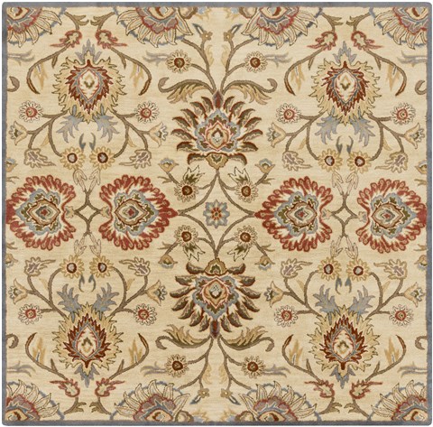 Surya Caesar White Square 80 X 80 Area Rug CAE1116-8SQ 800-37837 Image 0