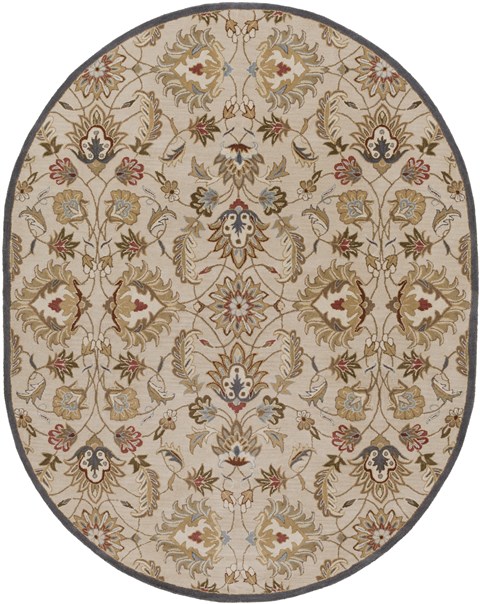 Surya Caesar White Oval 60 X 90 Area Rug CAE1118-69OV 800-37874 Image 0
