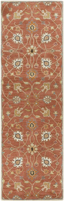 Surya Caesar Orange Runner 30 X 120 Area Rug CAE1119-312 800-37890 Image 0