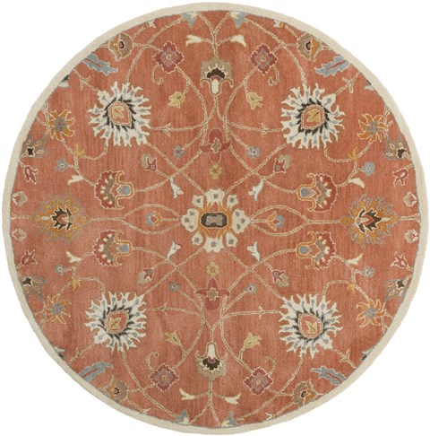 Surya Caesar Orange Round 40 X 40 Area Rug CAE1119-4RD 800-37892 Image 0