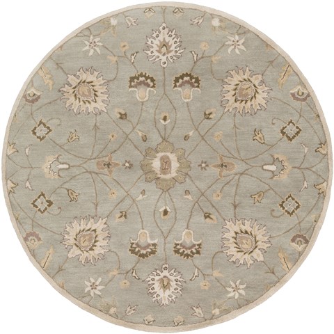 Surya Caesar White Round 40 X 40 Area Rug CAE1121-4RD 800-37936 Image 0
