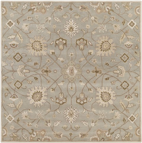 Surya Caesar White Square 60 X 60 Area Rug CAE1121-6SQ 800-37942 Image 0