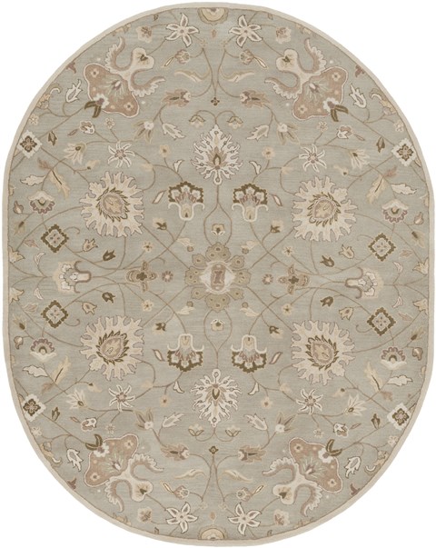 Surya Caesar White Oval 80 X 100 Area Rug CAE1121-810OV 800-37944 Image 0