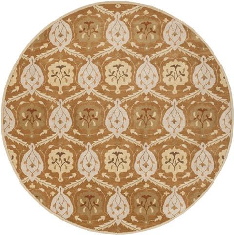 Surya Caesar Brown Round 99 X 99 Area Rug CAE1123-99RD 800-37993 Image 0