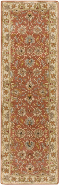 Surya Caesar Orange Runner 26 X 80 Area Rug CAE1124-268 800-37999 Image 0