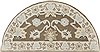 Surya Caesar Green Half Round 20 X 40 Area Rug CAE1127-24HM 800-38064 Thumb 0