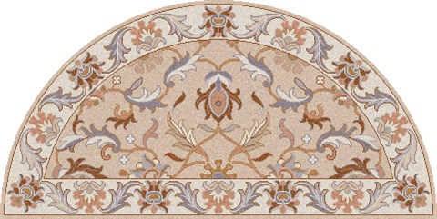 Surya Caesar Green Half Round 20 X 40 Area Rug CAE1129-24HM 800-38108 Image 0