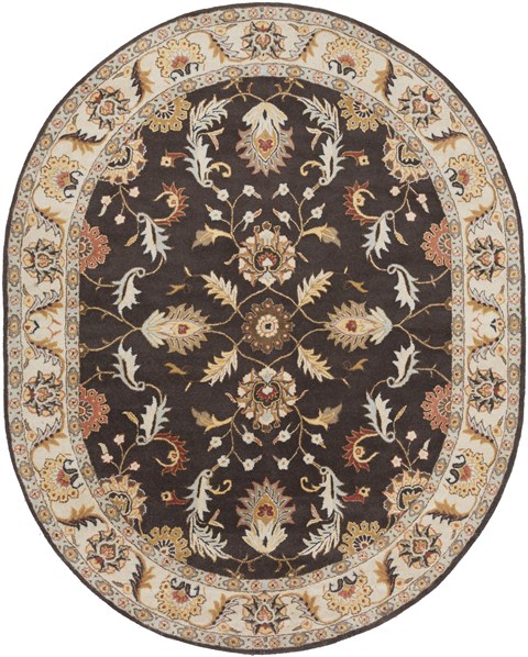 Surya Caesar Brown Oval 80 X 100 Area Rug CAE1130-810OV 800-38142 Image 0