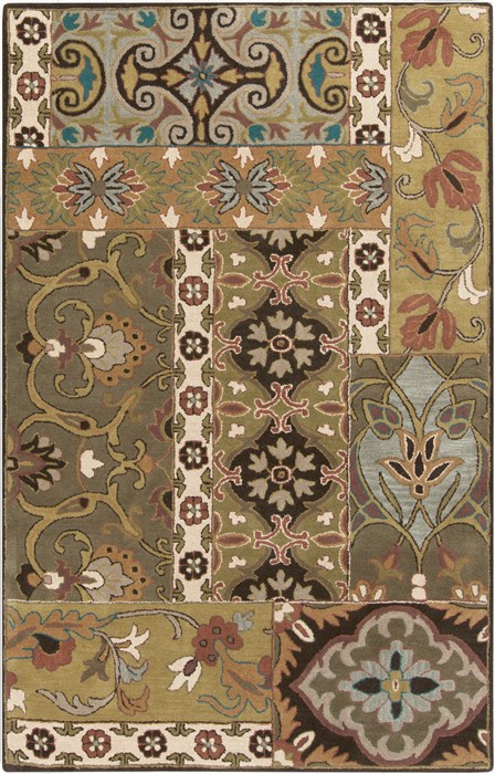 Surya Caesar Green 100 X 140 Area Rug CAE1139-1014 800-38149 Image 0