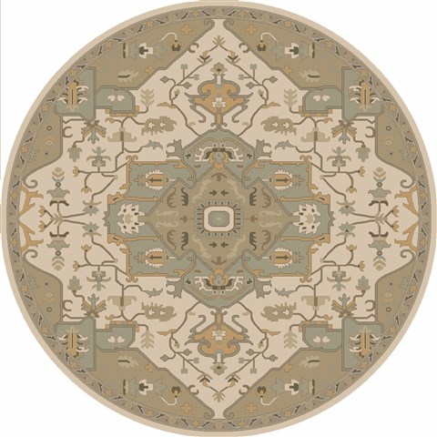 Surya Caesar Multicolor Round 60 X 60 Area Rug CAE1143-6RD 800-38227 Image 0