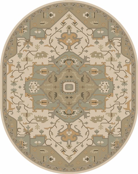 Surya Caesar Multicolor Oval 80 X 100 Area Rug CAE1143-810OV 800-38230 Image 0