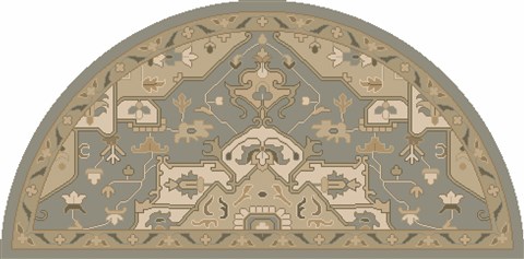 Surya Caesar Multicolor Half Round 20 X 40 Area Rug CAE1144-24HM 800-38240 Image 0