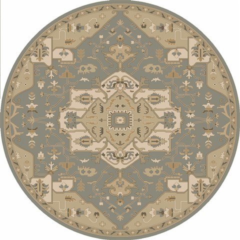 Surya Caesar Multicolor Round 80 X 80 Area Rug CAE1144-8RD 800-38254 Image 0