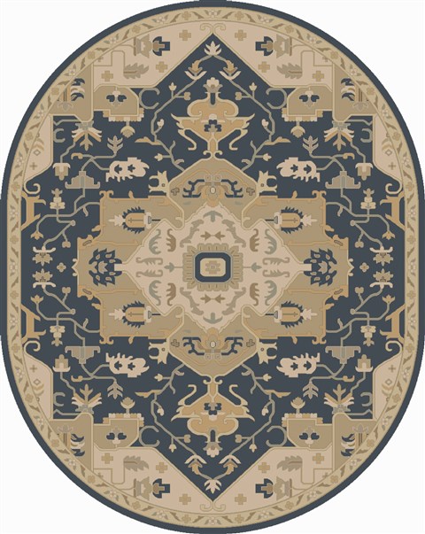 Surya Caesar Multicolor Oval 80 X 100 Area Rug CAE1145-810OV 800-38274 Image 0