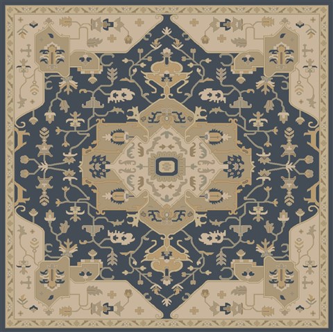 Surya Caesar Multicolor Square 80 X 80 Area Rug CAE1145-8SQ 800-38277 Image 0