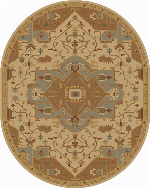Surya Caesar Multicolor Oval 60 X 90 Area Rug CAE1146-69OV 800-38292 Image 0