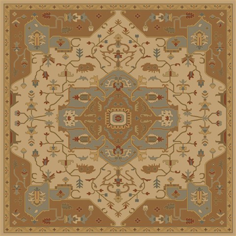 Surya Caesar Multicolor Square 80 X 80 Area Rug CAE1146-8SQ 800-38299 Image 0