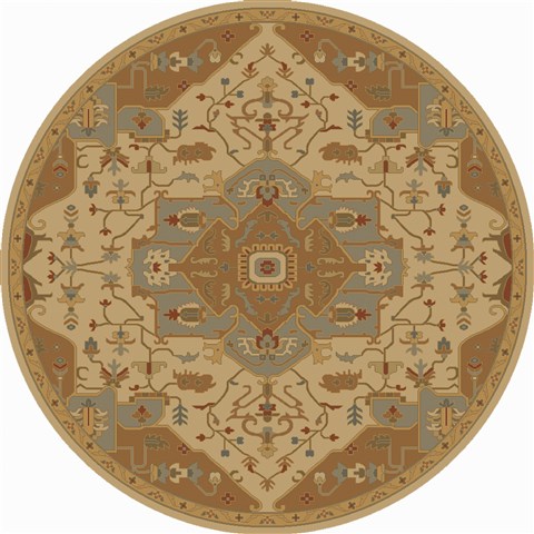 Surya Caesar Multicolor Round 99 X 99 Area Rug CAE1146-99RD 800-38301 Image 0