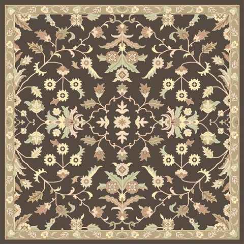 Surya Caesar Multicolor Square 40 X 40 Area Rug CAE1150-4SQ 800-38377 Image 0