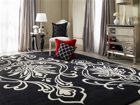 Surya Modern Classics Black Runner 26 X 80 Area Rug CAN1951-268 800-38566 Image 3