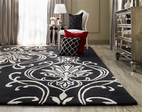 Surya Modern Classics Black Runner 26 X 80 Area Rug CAN1951-268 800-38566 Image 7