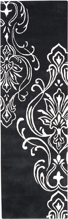 Surya Modern Classics Black Runner 26 X 80 Area Rug CAN1951-268 800-38566 Image 0