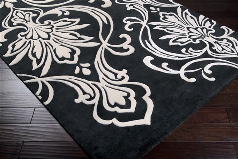 Surya Modern Classics Black 33 X 53 Area Rug CAN1951-3353 800-38567 Image 1