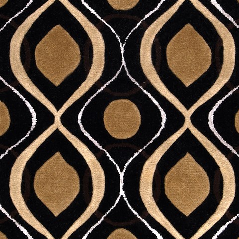 Surya Modern Classics Black 20 X 30 Area Rug CAN1956-23 800-38583 Image 2