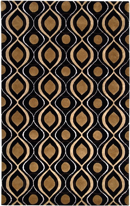 Surya Modern Classics Black 20 X 30 Area Rug CAN1956-23 800-38583 Image 0