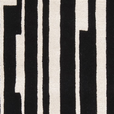 Surya Modern Classics Black Runner 26 X 80 Area Rug CAN1998-268 800-38698 Image 1