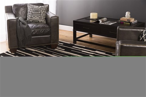 Surya Modern Classics Black Runner 26 X 80 Area Rug CAN1998-268 800-38698 Image 2