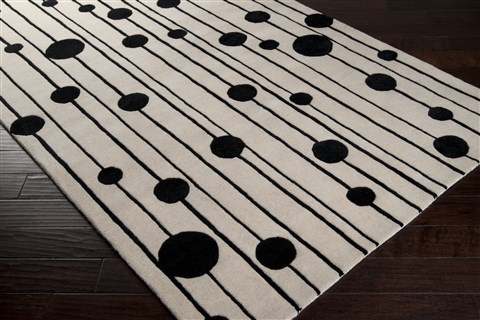 Surya Modern Classics White 50 X 80 Area Rug CAN1999-58 800-38706 Image 1