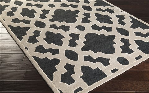 Surya Modern Classics Black 20 X 30 Area Rug CAN2036-23 800-38889 Image 1