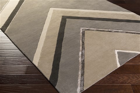 Surya Modern Classics Grey 90 X 130 Area Rug CAN2059-913 800-39026 Image 1