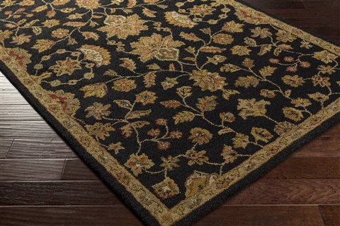 Surya Carrington Black 80 X 100 Area Rug CAR1000-810 800-39073 Image 1