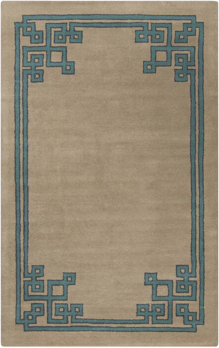 Surya Calaveras Blue Rectangle 8x11 ft Wool Carpet 39189 | SKU 39189