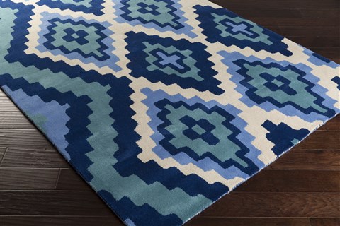 Surya Calaveras Blue 50 X 80 Area Rug CAV4012-58 800-39198 Image 1