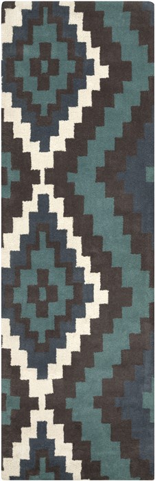 Surya Calaveras Green Runner 26 X 80 Area Rug CAV4013-268 800-39201 Image 0