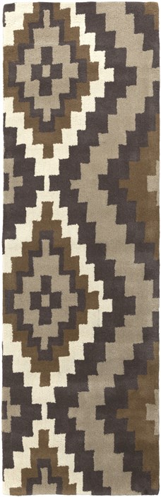 Surya Calaveras Brown Runner 26 X 80 Area Rug CAV4015-268 800-39211 Image 0